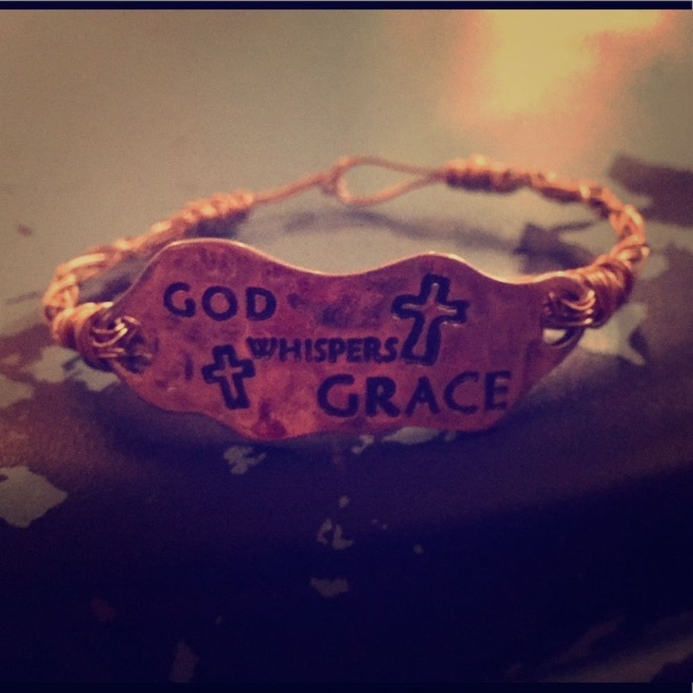 Gold and silver wire bracelet